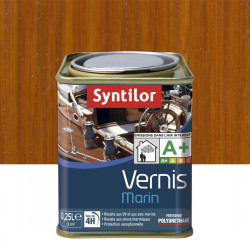 Vernis marin bois SYNTILOR ambre satiné 0.25 l de marque SYNTILOR, référence: B6152500