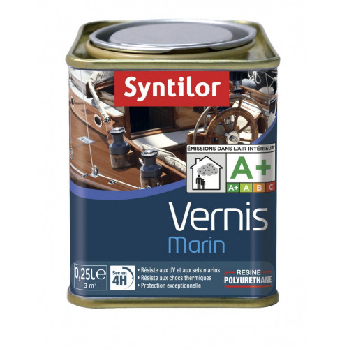 Vernis marin bois SYNTILOR ambre satiné 0.25 l - SYNTILOR