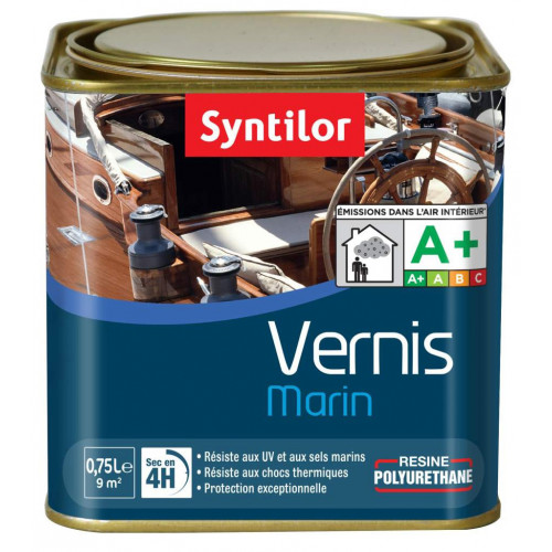 Vernis marin bois SYNTILOR incolore brillant 0.75 l - SYNTILOR