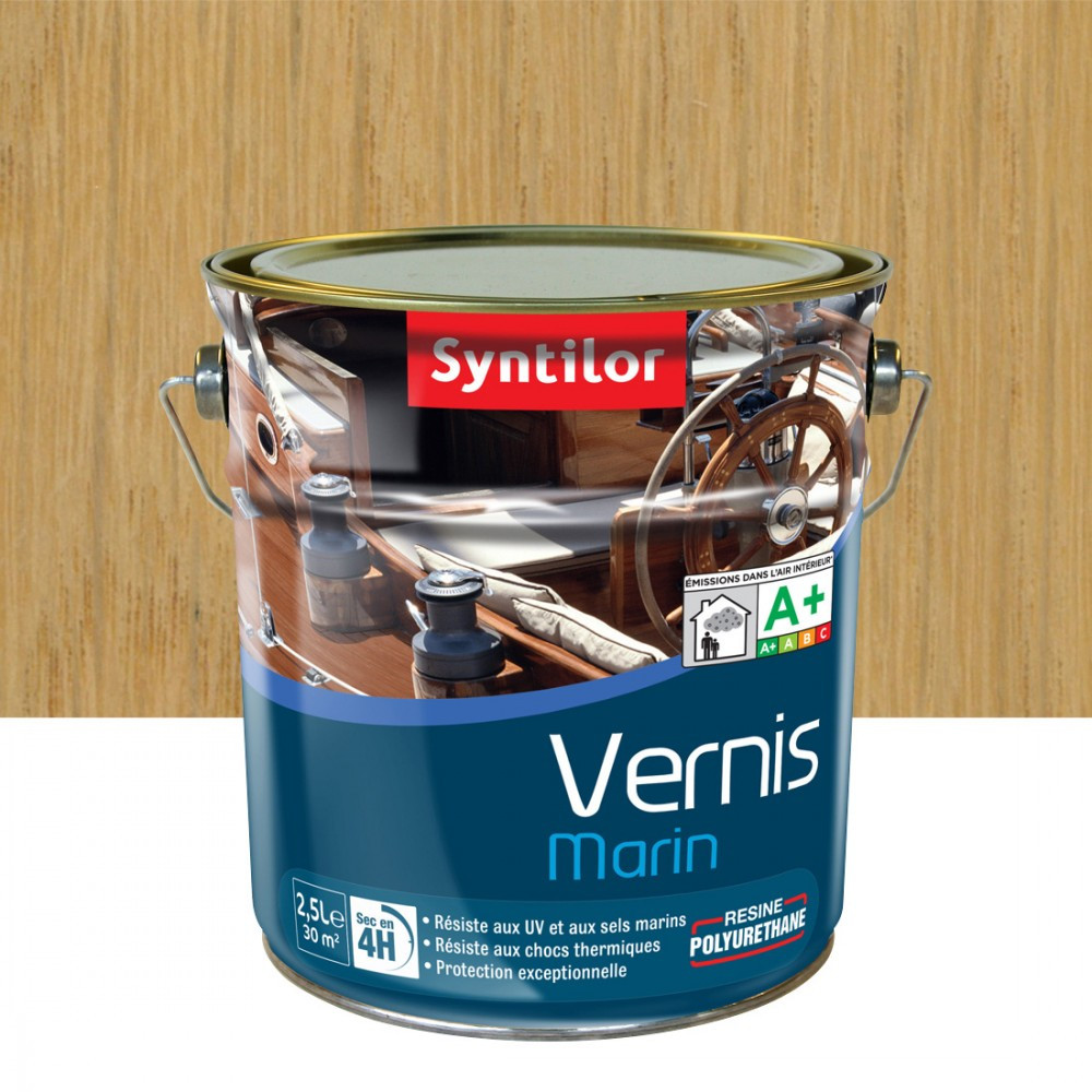 Vernis marin bois incolore satiné Syntilor - vue 3