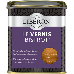 Vernis meuble et objet Bistrot® LIBERON, chêne moyen satiné, 0.25l - LIBERON