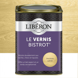 Vernis meuble et objet Bistrot® LIBERON, incolore brillant, 1l de marque LIBERON, référence: B6154100