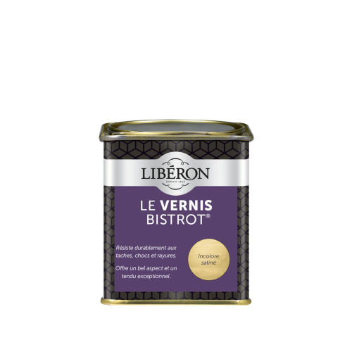 Vernis meuble et objet Bistrot® LIBERON, incolore satiné, 0.25l - LIBERON