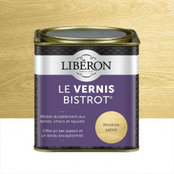 Vernis meuble et objet Bistrot® LIBERON, incolore satiné, 0.5l de marque LIBERON, référence: B6154300