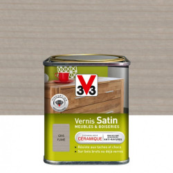 Vernis meuble et objet V33, gris satiné, 0.25l de marque V33, référence: B6157700