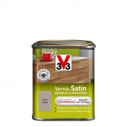 Vernis meuble et objet V33, gris satiné, 0.25l - V33