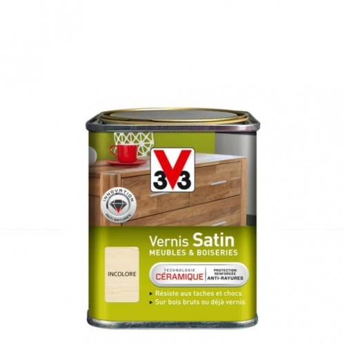 Syntilor - Vernis Cuisine & Bains Incolore Naturel Satiné 1L : :  Bricolage