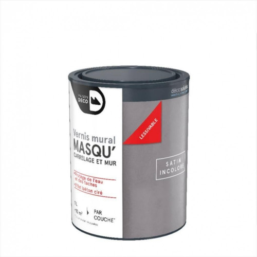 Vernis, Masqu'carrelage MAISON DECO, transparent, 1 l - MAISON DECO