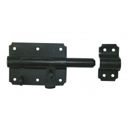 Verrou de box porte cadenas acier prépeint, H.70 x L.120 x P.20 mm - AFBAT