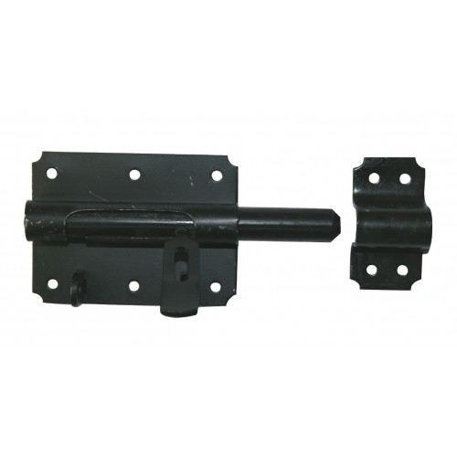 Verrou de box porte cadenas acier prépeint, H.70 x L.120 x P.20 mm - AFBAT