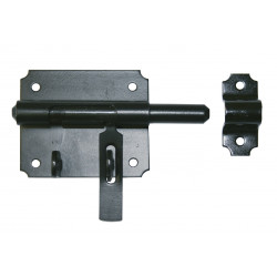 Verrou de box porte cadenas acier prépeint, H.70 x L.150 x P.26 mm de marque AFBAT, référence: B6162300