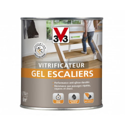 Vitrificateur gel escalier V33, incolore mat, 0.75 l de marque V33, référence: B6165100