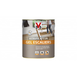 Vitrificateur gel escalier V33, incolore mat, 2.5 l de marque V33, référence: B6165200