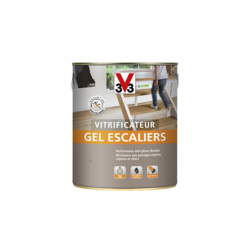 Vitrificateur gel escalier V33, incolore mat, 2.5 l - V33