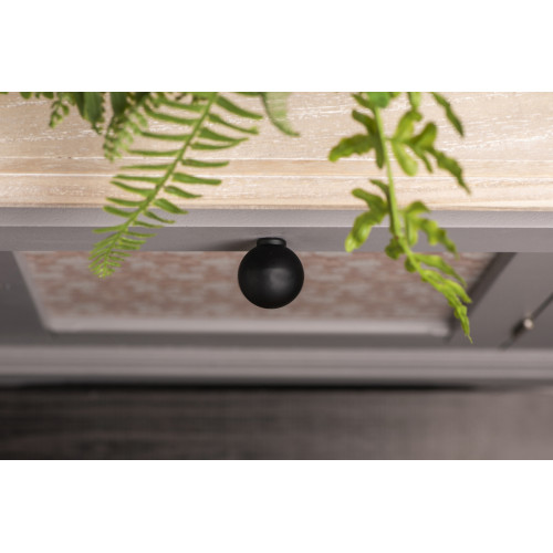 Bouton de meuble Boule noir abs H.29 x l.28 x P.28 mm - REI