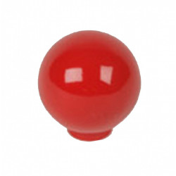 Bouton de meuble Boule rouge abs H.29 x l.28 x P.28 mm - REI