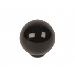 Bouton de meuble noir Boule abs brillant H.29 x l.28 x P.28 mm de marque REI, référence: B6171400
