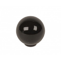 Bouton de meuble noir Boule abs brillant H.29 x l.28 x P.28 mm - REI