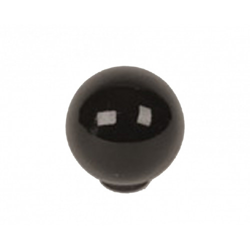 Bouton de meuble noir Boule abs brillant H.29 x l.28 x P.28 mm - REI