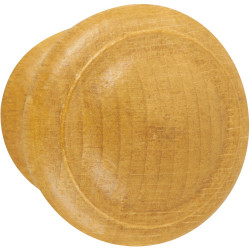 Bouton de meuble Régence hêtre bois H.40 x l.40 x P.33 mm de marque CHRISLIGNE, référence: B6171800