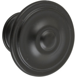Bouton de meuble Rond noir zamak H.26 x l.35 x P.35 mm de marque REI, référence: B6172100