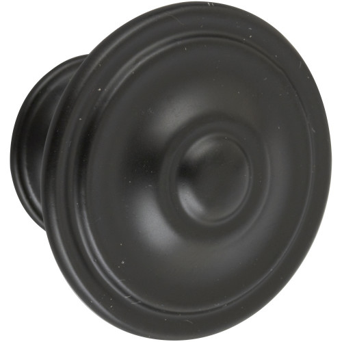 Bouton de meuble Rond noir zamak H.26 x l.35 x P.35 mm - REI