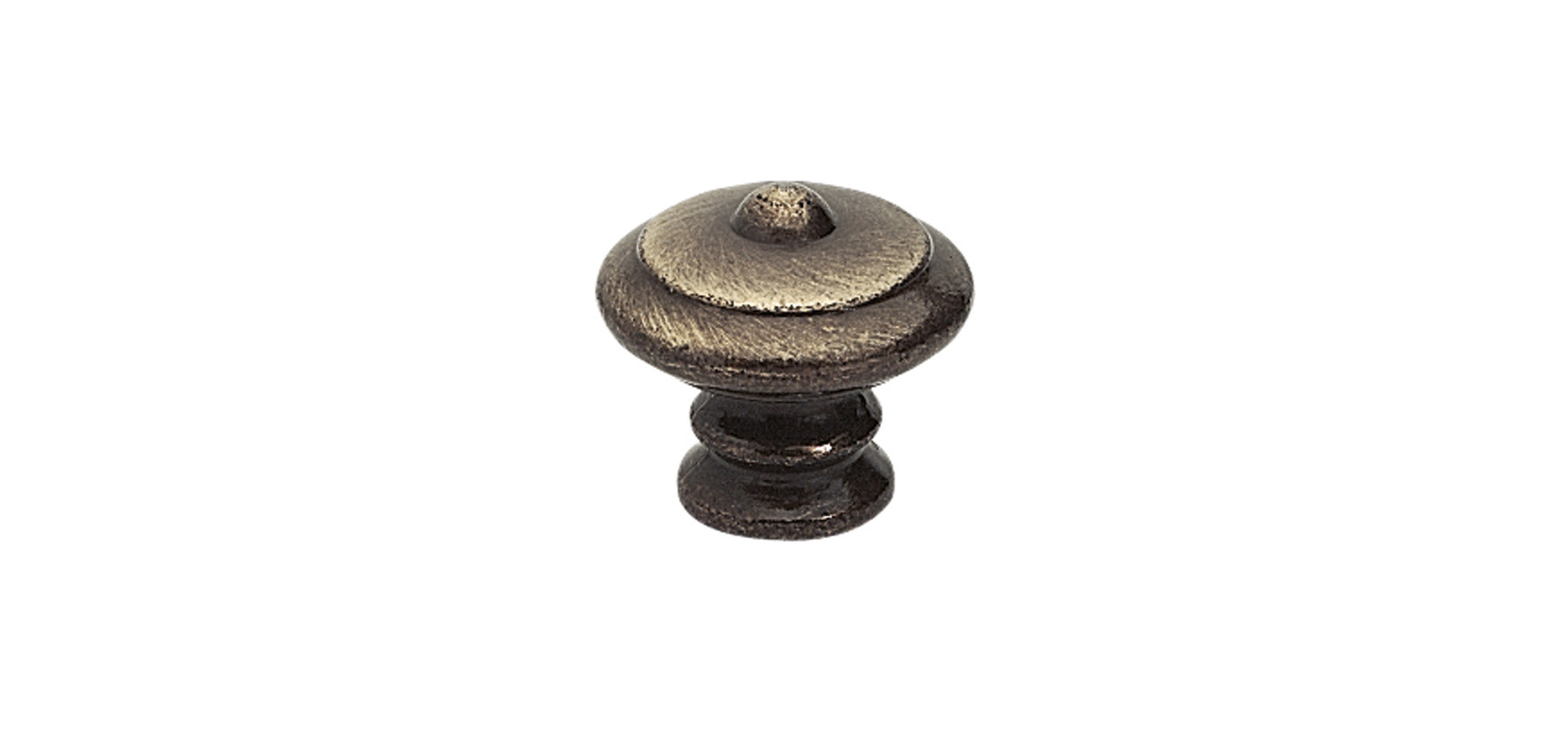 Bouton de meuble Rustique vieil or zamak H.30 x l.30 x P.27 mm