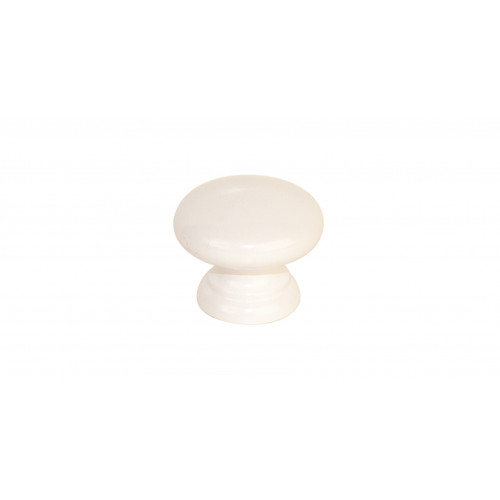 Bouton de meuble Univers blanc bois H.35 x l.35 x P.30 mm - CHRISLIGNE