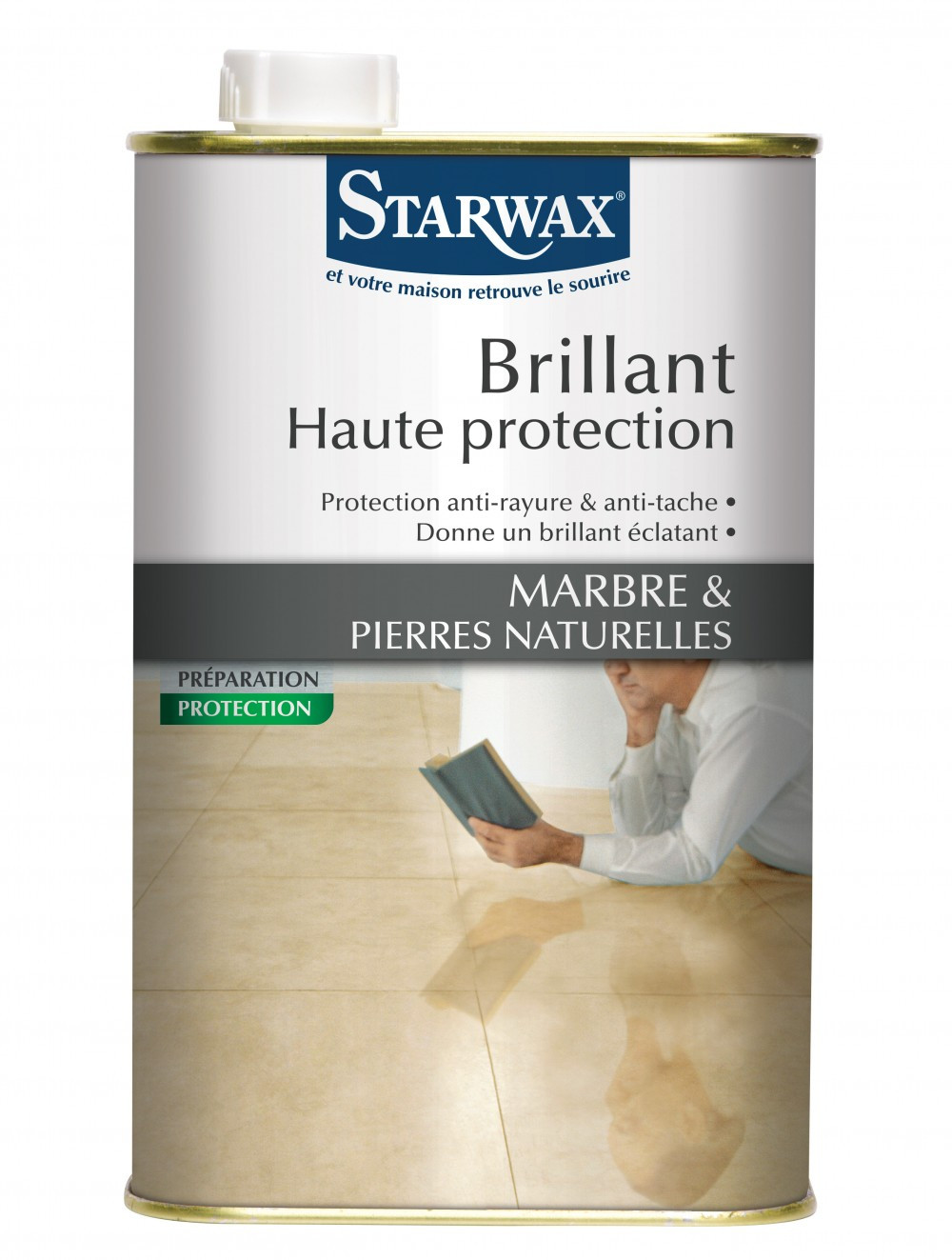Brillant protecteur marbre et pierre naturelle STARWAX liquide 1 l