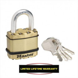 Master Lock M 1 EURDLF Heavy Duty Cadenas avec Laminé Acier 4 clés 