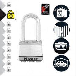 Cadenas à clé MASTER LOCK acier laminé, l.50 mm - MASTER LOCK