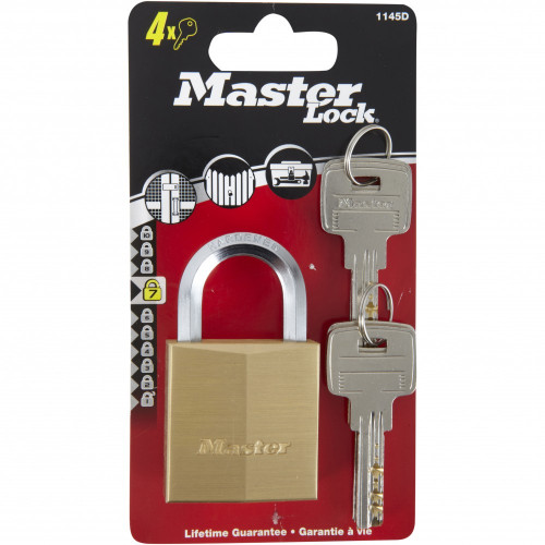 Cadenas à clé MASTER LOCK laiton, l.40 mm - MASTER LOCK