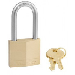 Cadenas à clé MASTER LOCK laiton, l.40 mm de marque MASTER LOCK, référence: B6173700