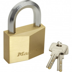 Cadenas à clé MASTER LOCK laiton, l.60 mm de marque MASTER LOCK, référence: B6173900