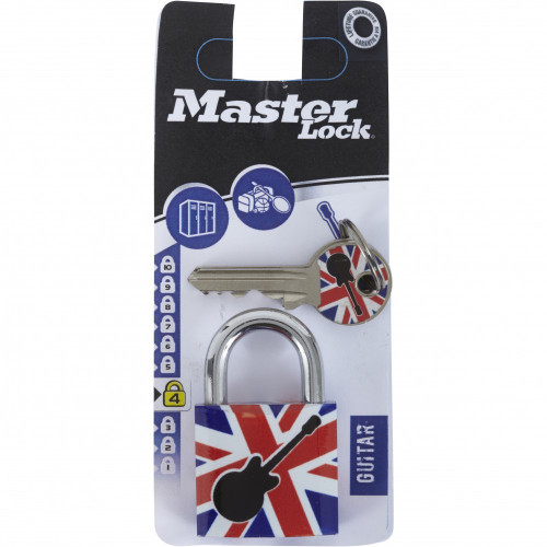 Cadenas massif d'une largeur de 30 mm - motif imprimé guitare - MASTER LOCK