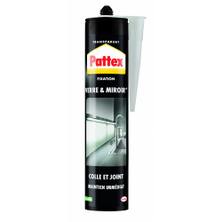 Colle mastic Fixation verre PATTEX, 300 g de marque PATTEX, référence: B6174700