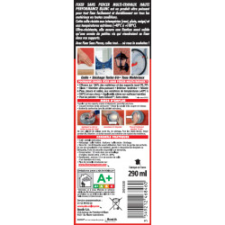 Colle mastic Fixer sans percer multitravaux SADER, 290ml - Sader