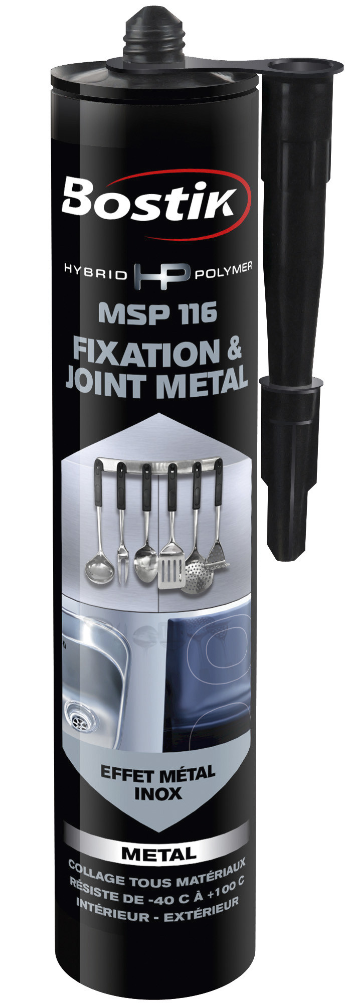 BOSTIK Mastic fixpro msp116 métal inox cartouche 290ml - vue 4