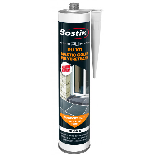 Colle mastic Hybrid polyuréthan pu 101 BOSTIK, 300ml - Bostik