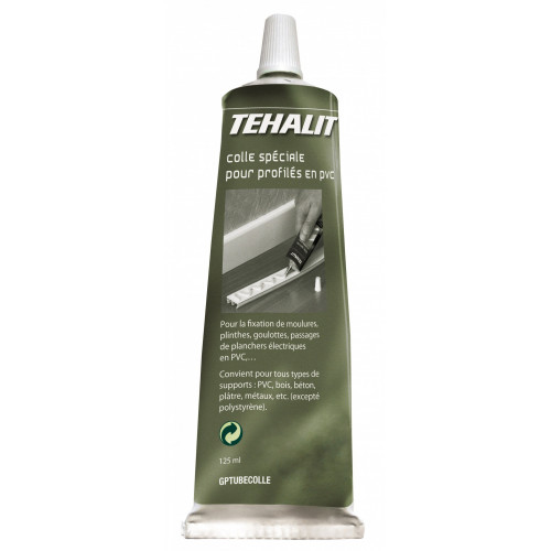 Colle transparent pour moulure, H.10 x P.4 cm - TEHALIT