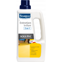 Entretien brillant sols pvc STARWAX 1 l - Starwax