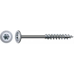 Lot de 10 vis acier tête fraisée bombée torx SPAX, Diam.6 mm x L.100 mm - SPAX