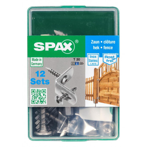 Lot de 12 vis inox tête fraisée bombée torx SPAX, Diam.7 mm x L.35 mm - SPAX