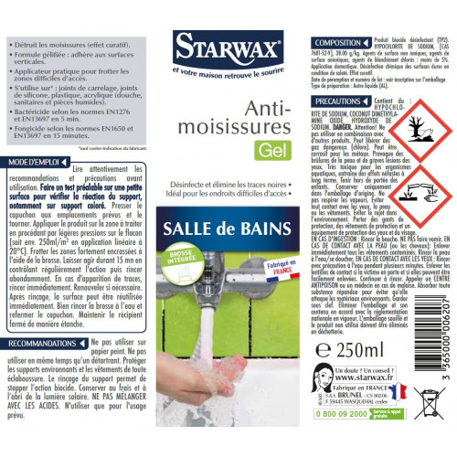 Antimoisissure Gel brosse STARWAX 0,25 L - Starwax