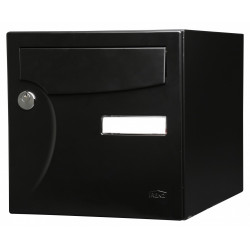 Boîte aux lettres normalisée 1 porte extérieur RENZ acier noir mat de marque RENZ, référence: B6196400