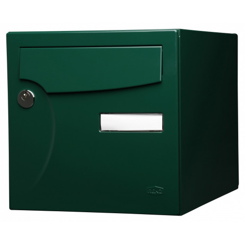 Boîte aux lettres normalisée 1 porte extérieur RENZ acier vert brillant - RENZ