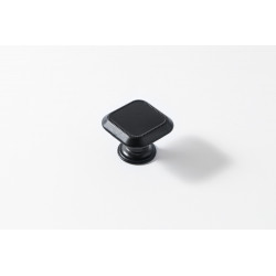 Bouton de meuble Carré noir zamak H.22 x l.30 x P.30 mm - REI