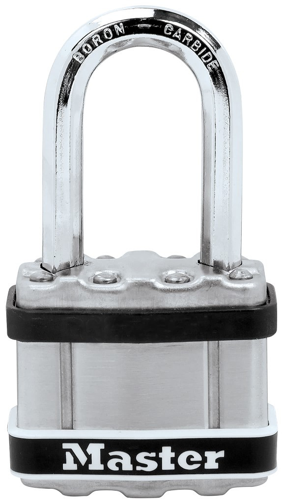 Cadenas à clé MASTER LOCK acier laminé, 4 clés, Excell Marine l.44 mm