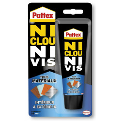 Colle de fixation PATTEX Ni clou ni vis, 142 gr blanc de marque PATTEX, référence: B6201600