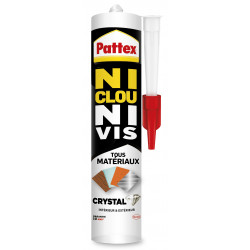 Colle de fixation PATTEX Ni clou ni vis, 290 gr transparent de marque PATTEX, référence: B6201700